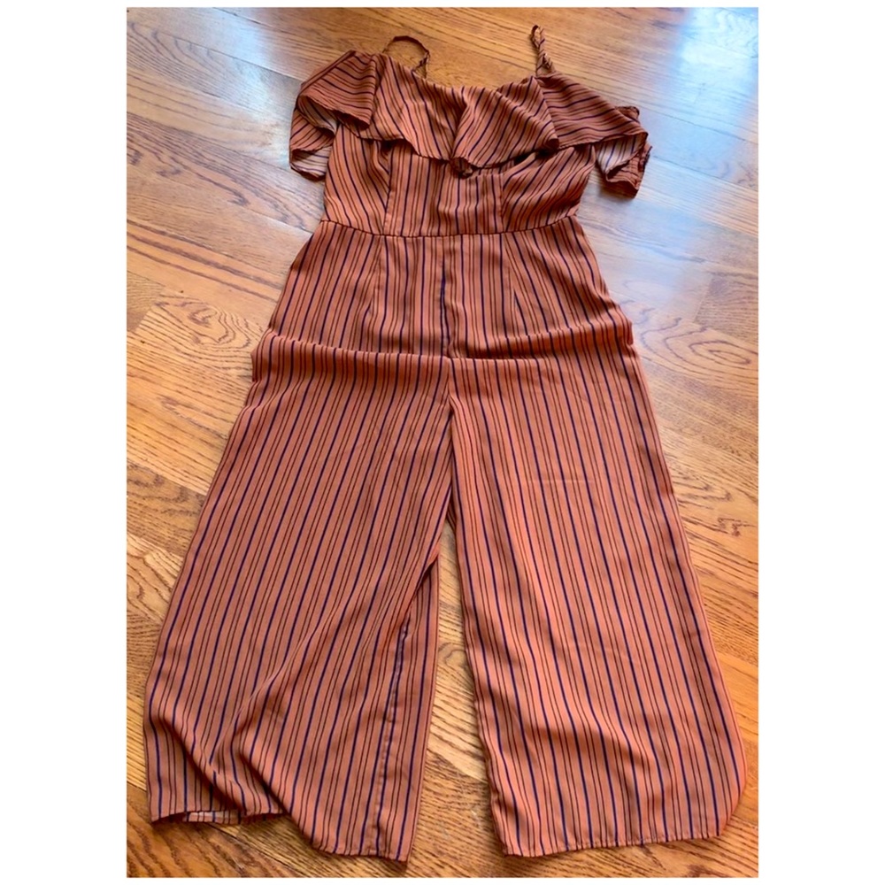 Camel and navy stripe jumper. BUNDLE AND SAVE